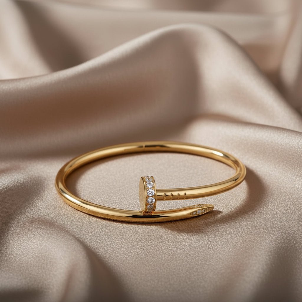 DressAtR 18K Gold Plated Titanium Steel Bangle - DressAtR LLC