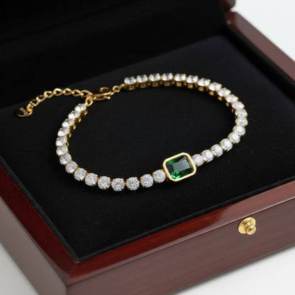 DressAtR 18K Gold Stainless Steel zircon Bracelet - DressAtR LLC