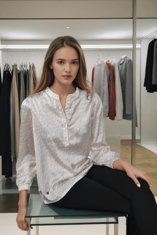 DressAtR Allure Silk Blouse - DressAtR LLC