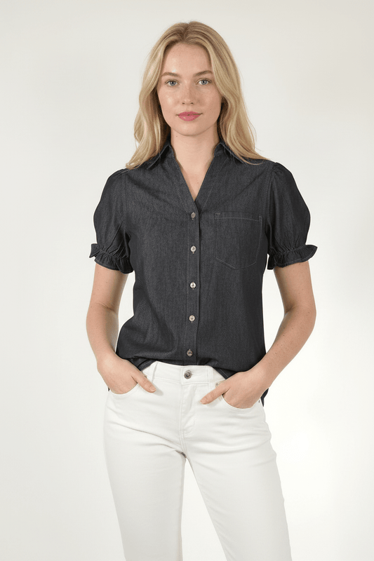 DressAtR Denim Onyx Charm Shirt - DressAtR LLC