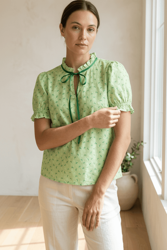 DressAtR Green Lace Top - DressAtR LLC