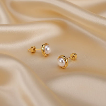 DressAtR Pearl Stainless Steel earring - DressAtR LLC