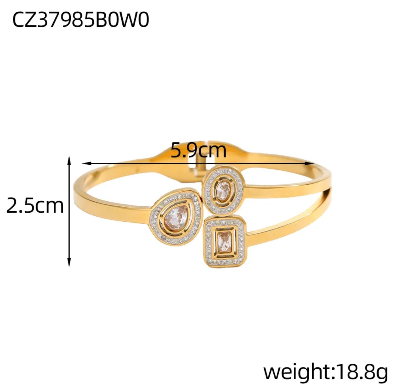 DressAtR Titanium Stainless Steel Elegant Bracelet - DressAtR LLC