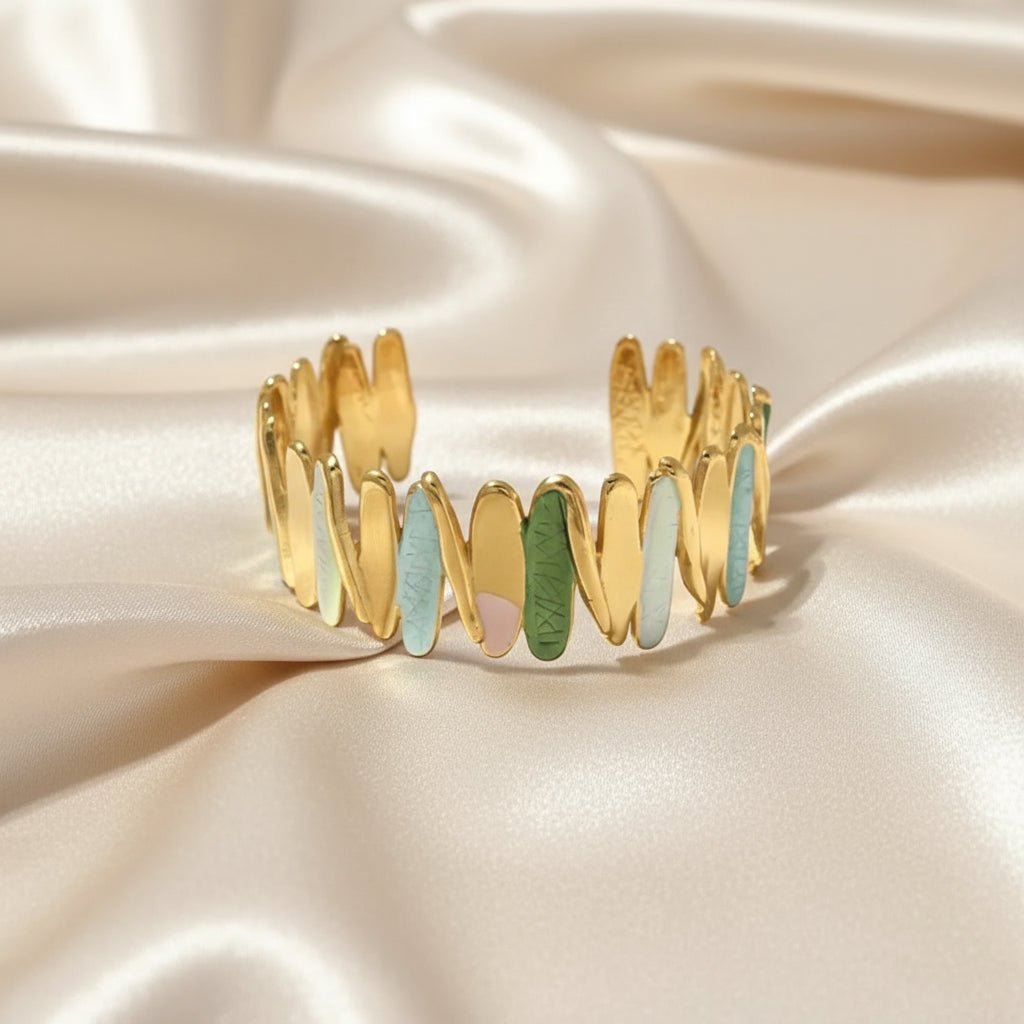 Gold Plated Color Drip Bracelet - DressAtR LLC