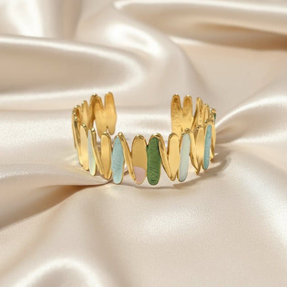 Gold Plated Color Drip Bracelet - DressAtR LLC