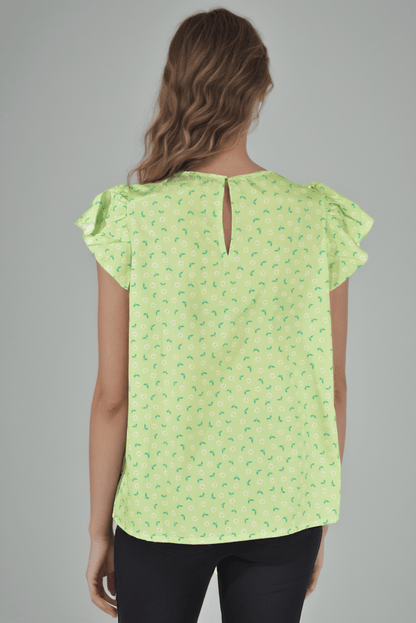 Green Glory Top - DressAtR LLC