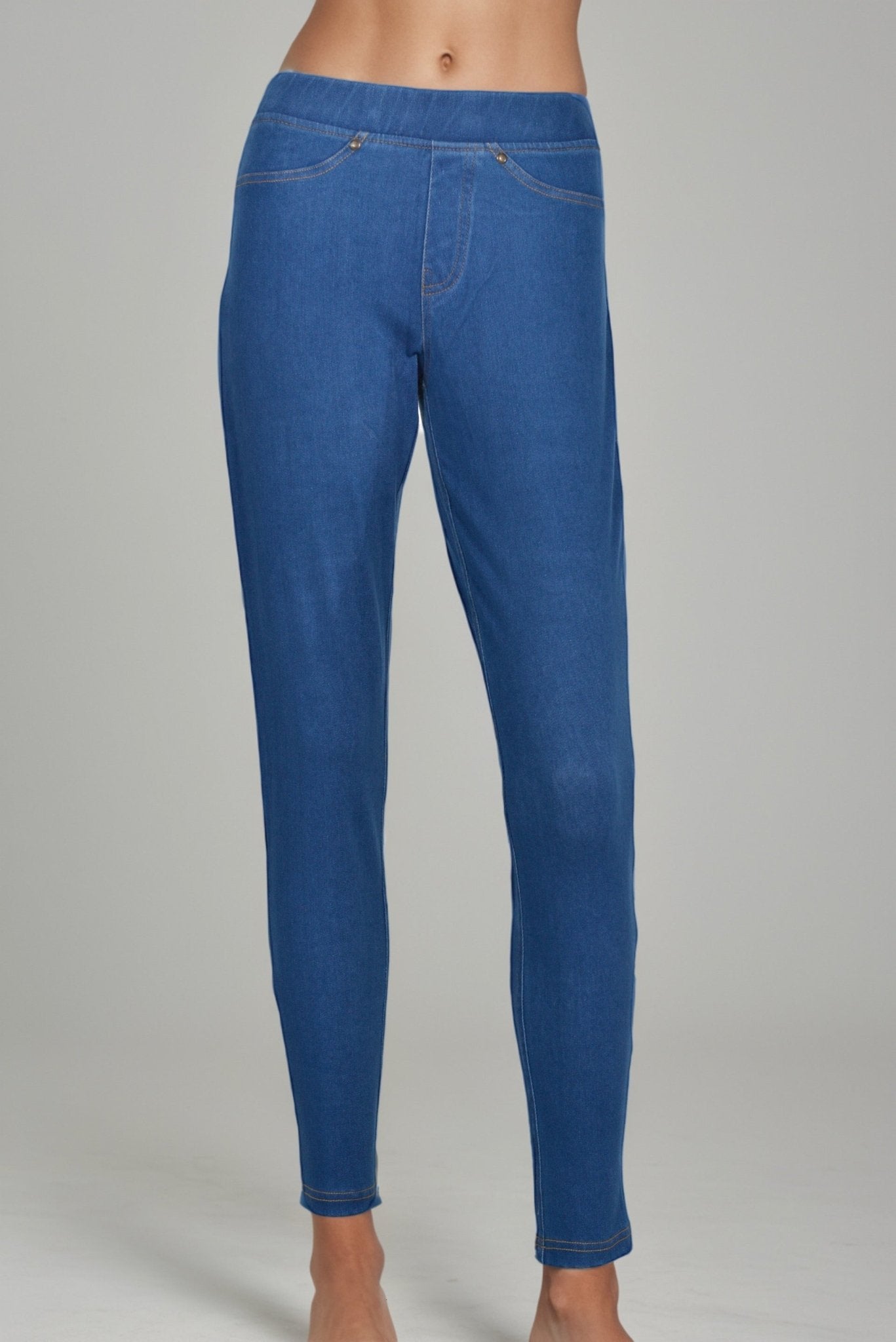 Light Blue Denim Legging - DressAtR LLC