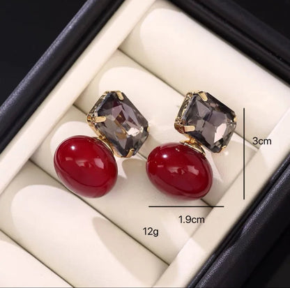 Pearl Zircon Glamorrous Earrings - DressAtR LLC