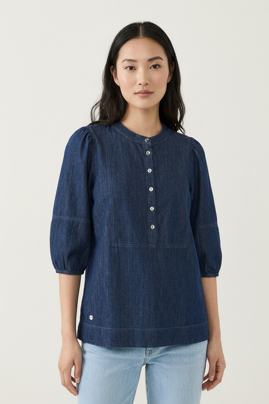 DressAtR Denim Midnight Mirage Blouse