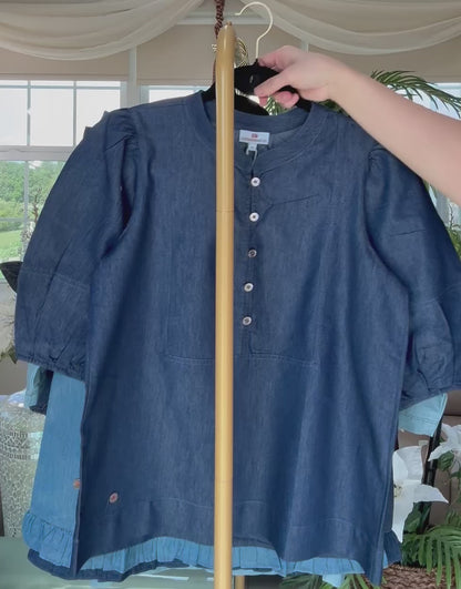 Denim Midnight Mirage Blouse