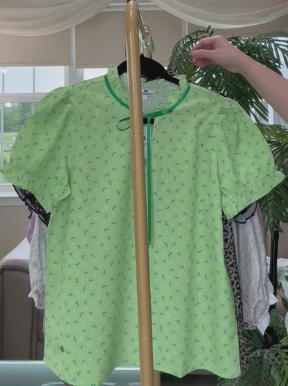 Green Lace Top